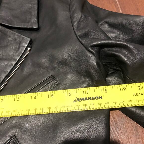Free People x Pierre Rioufol Sun Shining Leather Jacket Moto Black Size L NWOT - Picture 9 of 16
